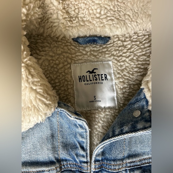 Hollister men’s Sherpa lined denim Classiccore  jacket size small - Picture 4 of 9